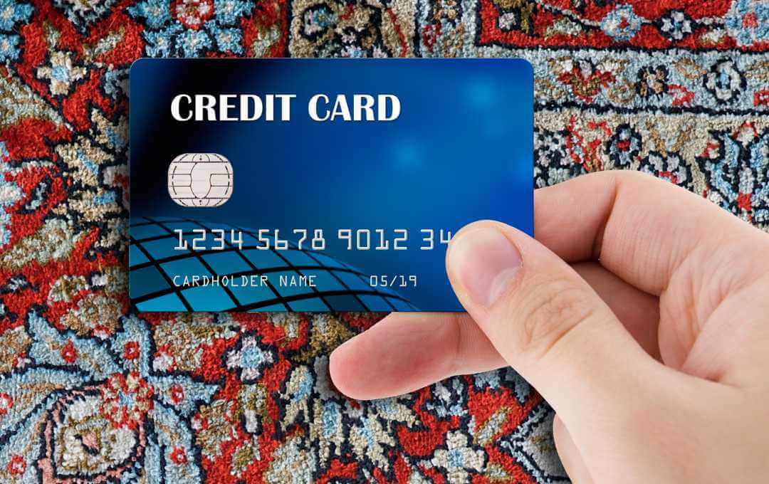 Person holding credit card